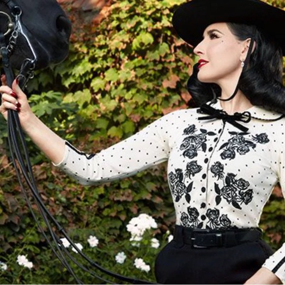 Wheels and Dollbaby Dita Von Teese  Mademoiselle Cardigan (Limited Release)❣️ - Picture 1 of 15